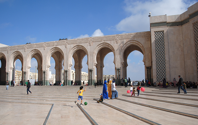 Мечеть Хасана II, Касабланка, внутрішній двір
