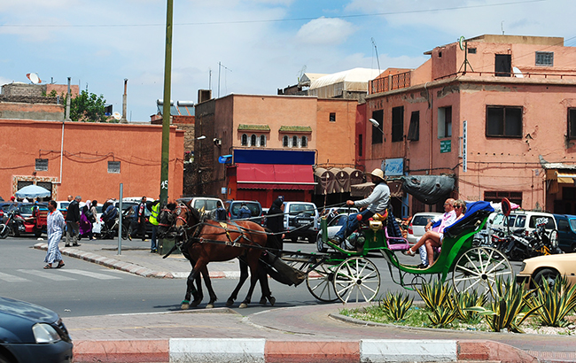 Марракеш, кінні вози замість таксі