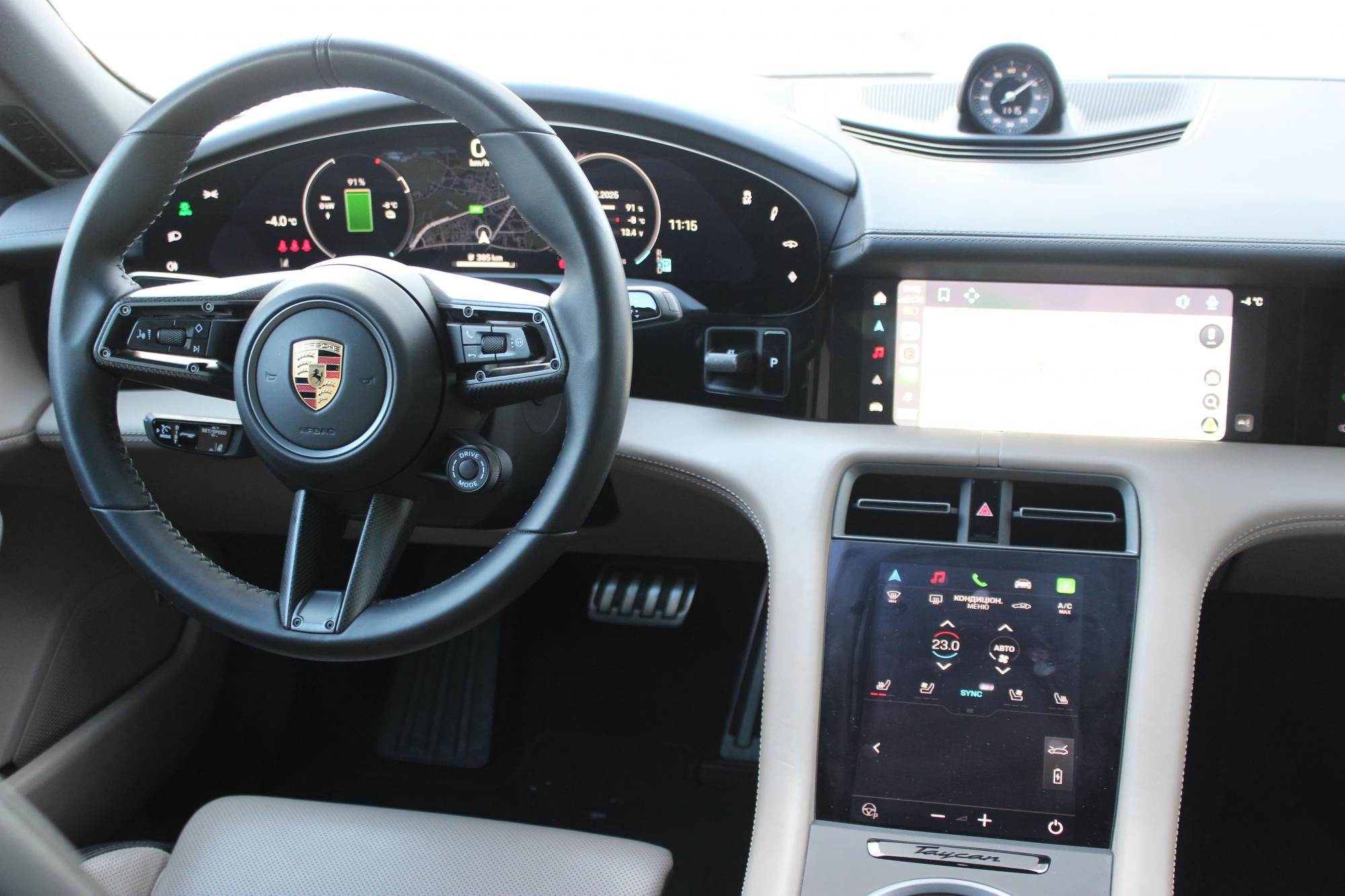 Тест-драйв Porsche Taycan: испытываем электромобиль украинскими морозами